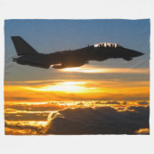 F-14 TOMCAT FLEECE DEKEN (Voorkant (Horizontaal))