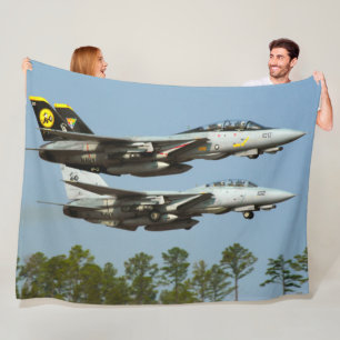 F-14 TOMCAT FLEECE DEKEN