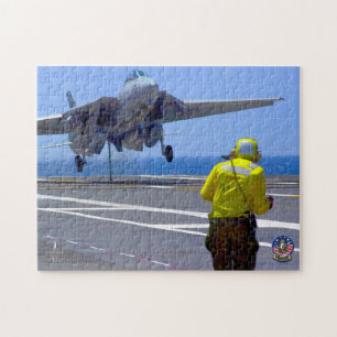 F-14 TOMCAT "HAAK NAAR BENEDEN" (11x14 inch) Legpuzzel