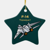 F-14 Tomcat Jet Vliegtuig Keramisch Ornament (Achterkant)