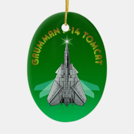 F-14 Tomcat Keramisch Ornament (Voorkant)