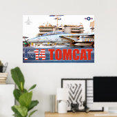 F-14 TOMCAT "LAUNCH" POSTER (Thuiskantoor)