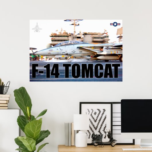F-14 TOMCAT "LAUNCH" POSTER (Thuiskantoor)