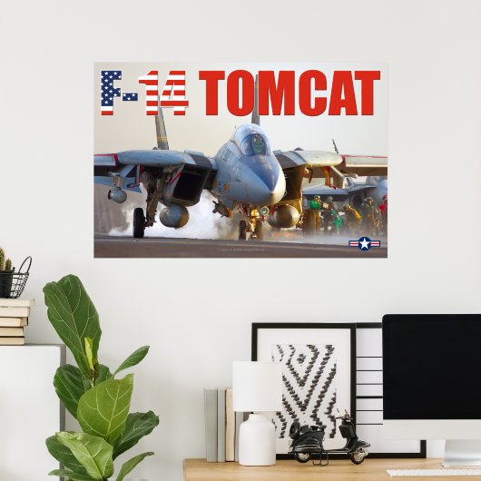 F-14 TOMCAT "LAUNCH" POSTER (Thuiskantoor)