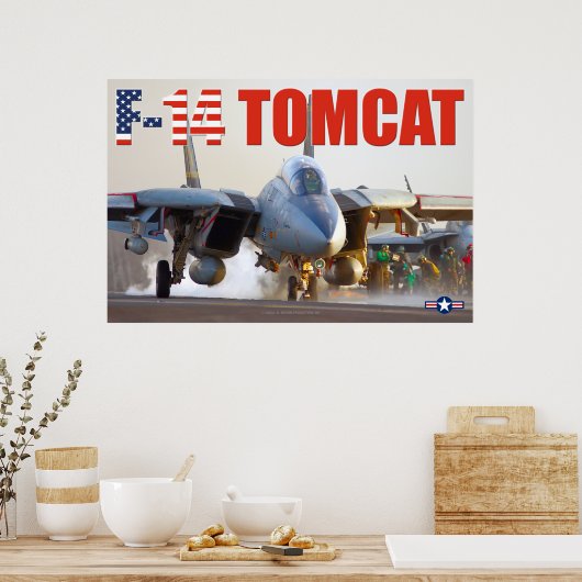 F-14 TOMCAT "LAUNCH" POSTER (Keuken)