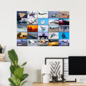 F-14 TOMCAT "MONTAGE" POSTER (Thuiskantoor)