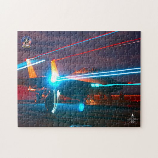 F-14 TOMCAT "NACHTLANCERING" (11x14 inch) Legpuzzel (Horizontaal)