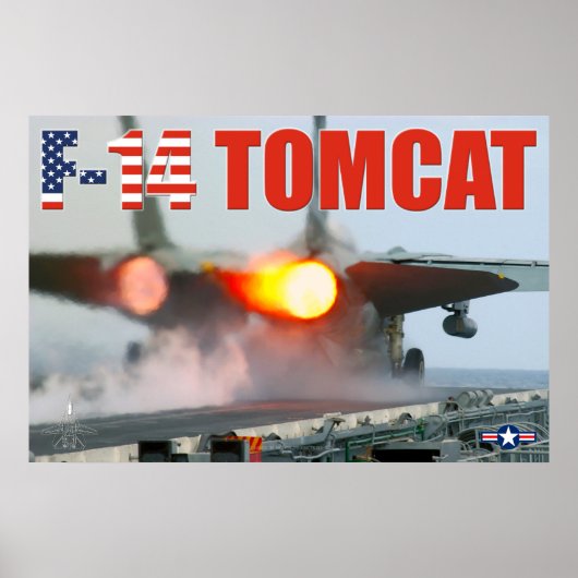 F-14 TOMCAT "NAVERBRANDER" POSTER (Voorkant)