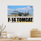 F-14 TOMCAT "PREFLIGHT"-POSTER POSTER (Keuken)