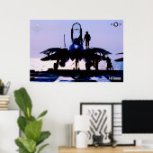 F-14 TOMCAT "PREFLIGHT"-POSTER POSTER (Thuiskantoor)