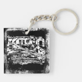 F-14 Tomcat Square (dubbelzijdig) Acrylische Sleut Sleutelhanger (Achterkant)