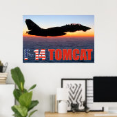 F-14 TOMCAT "SUNSET PATROL" POSTER (Thuiskantoor)