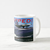 F-14 Tomcat "TRAPPED !" Mug (Devant droit)