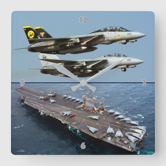 F-14 TOMCAT VIERKANTE KLOK (Voorkant)