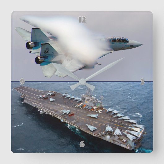 F-14 TOMCAT VIERKANTE KLOK (Voorkant)