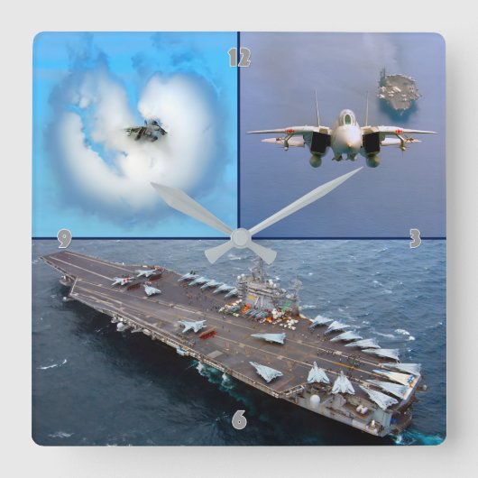 F-14 TOMCAT VIERKANTE KLOK (Voorkant)