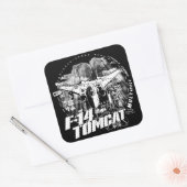 F-14 Tomcat Vierkante Sticker Sticker (Envelop)