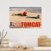 F-14 TOMCAT "WINGMAN" POSTER (Keuken)