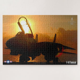 F-14 TOMCAT "ZONSONDERGANG" (20x30 inch) Legpuzzel