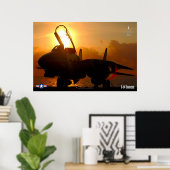 F-14 TOMCAT "ZONSONDERGANG" POSTER (Thuiskantoor)