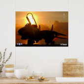 F-14 TOMCAT "ZONSONDERGANG" POSTER (Keuken)