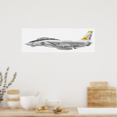F-14 VF-21: Militaire strijd Tomcat Poster (Keuken)