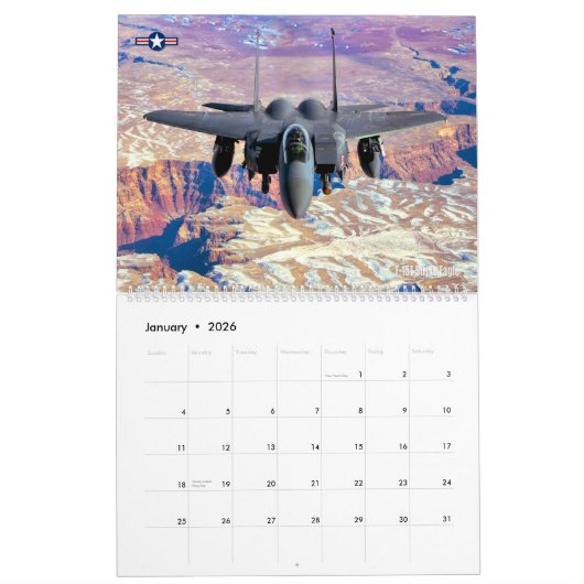 F-15 ADELAAR KALENDER (Jan 2026)