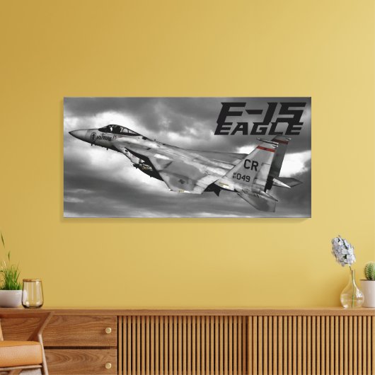 F-15 Eagle Canvas Afdruk (Insitu (Woonkamer))
