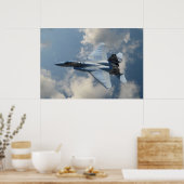 F-15 Eagle in vlucht Poster (Keuken)