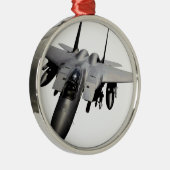 F-15 Eagle Jet Fighter Metalen Ornament (Rechts)