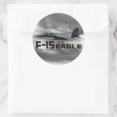 F-15 Eagle Ronde Sticker (Tas)