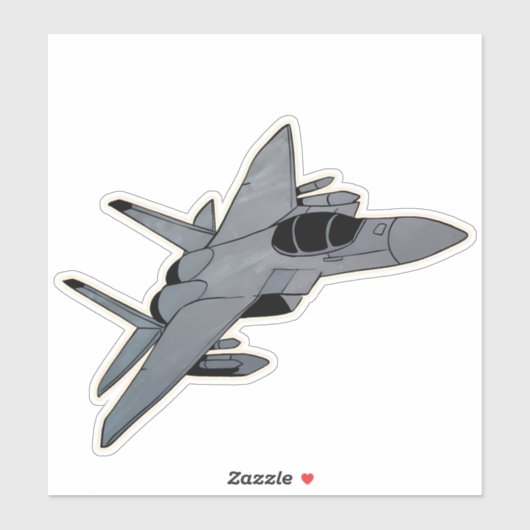 F-15 Eagle, straaljager Sticker (Vel)