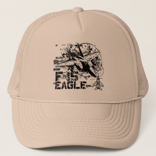 F-15 Eagle Trucker Hat Pet (Voorkant)