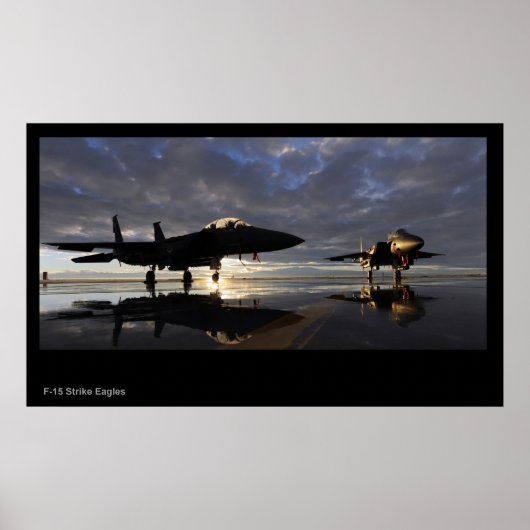 F-15 poster met striapegels (Voorkant)