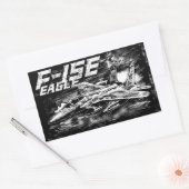 F-15 Reagle-rechthoekschakelaars Rechthoekige Sticker (Envelop)
