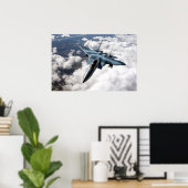 F-15C boven Alaska-Poster Poster (Thuiskantoor)