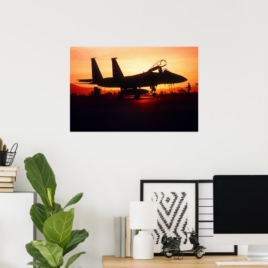F-15C Eagle Fighter Jet Poster (Thuiskantoor)