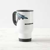 F-15C over Alaska Drinkware Reisbeker (Voorkant links)