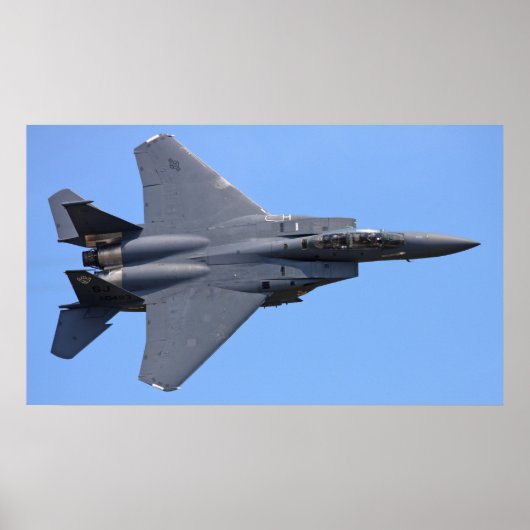 F-15E Poster met breukrijst (Voorkant)