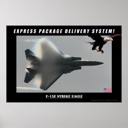 F-15E Poster voor het leveren van strike adelaars (Voorkant)