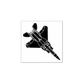 F-15E Strike Eagle Fighter Silhouet Houten Stempel (Afrduk)