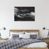 F-15E Strike Eagle Verpakt Canvas Afdruk (Insitu (Slaapkamer))