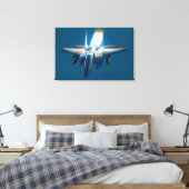 F-15E STRIKE ELGF 24x36 Canvas Afdruk (Insitu (Slaapkamer))