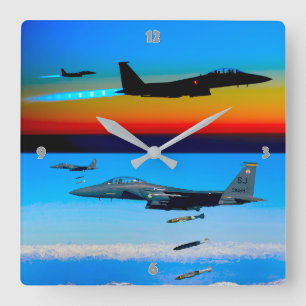 F-15E STRIKE ELGF VIERKANTE KLOK