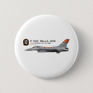 F-16 272e tactische strijkring ronde button 5,7 cm