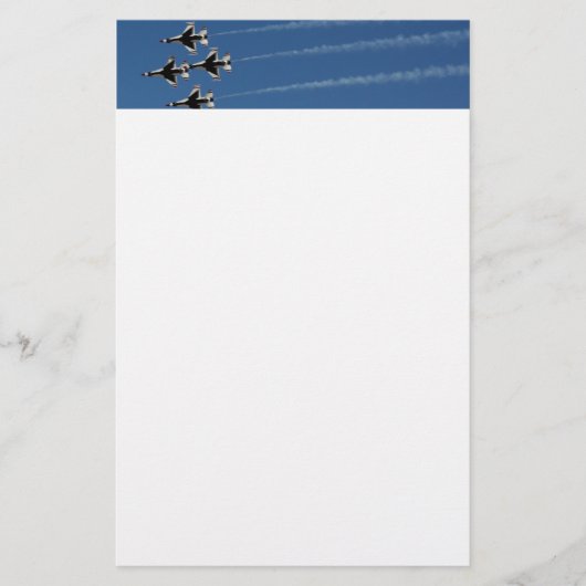 F-16 Dondervogels diamantformatie Briefpapier (Voorkant)