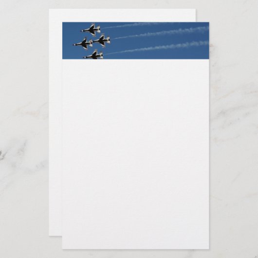 F-16 Dondervogels diamantformatie Briefpapier (Voorkant / Achterkant)