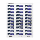 F-16 Falcon in the Cloudy Sky 3 Line Etiket (Full Sheet)