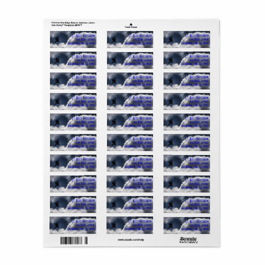 F-16 Falcon in the Cloudy Sky 3 Line Etiket (Full Sheet)