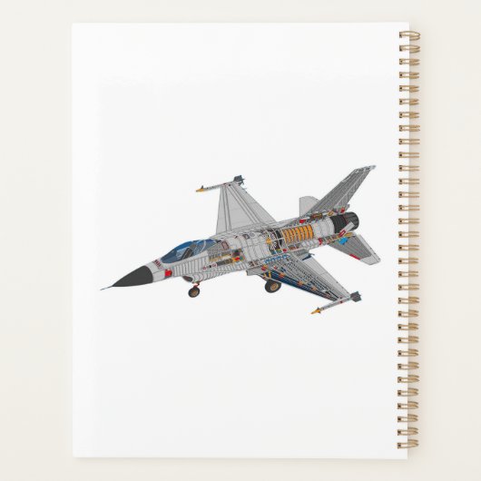 F-16 Fighter Jet tegen valk Planner (Achterkant)